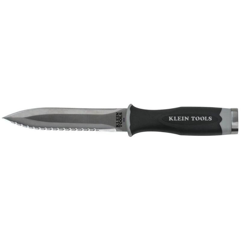 Klein Tools 10-3/4 in. Serrated Duct Knife with 5-1/2 in. Blade - DK06