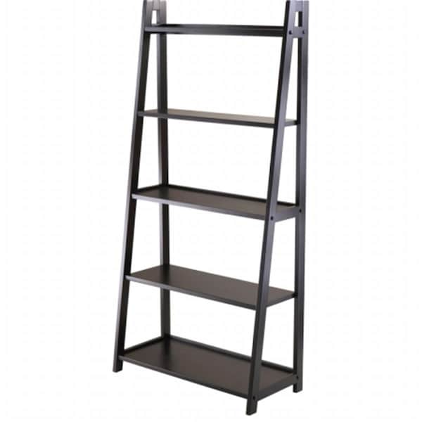 Winsome Trading Winsome Trading 20513 Adam 5-Tier A-Frame Shelf - Black - 20513