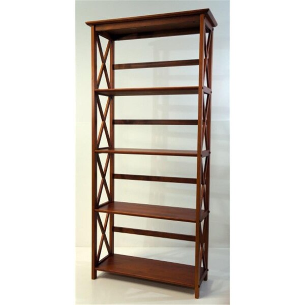 Yu Shan Co Usa Ltd  Montego 5 tier Bookcase  Walnut - 324-54