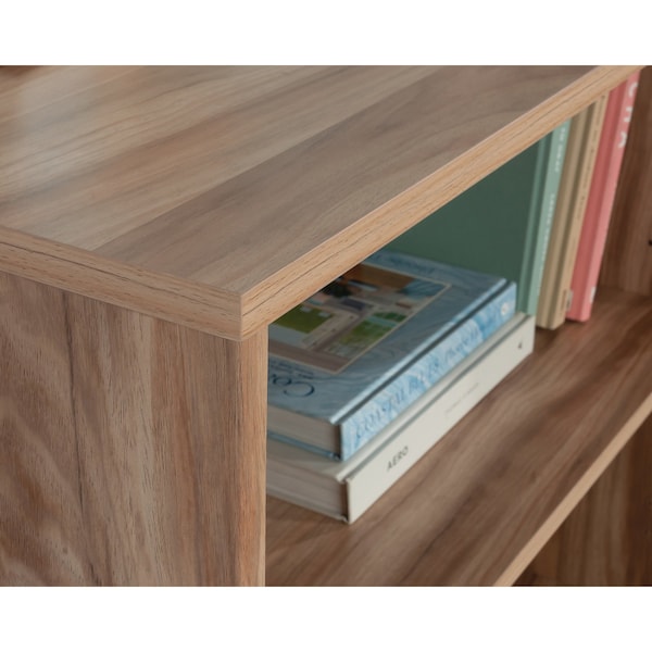 Worksense By Sauder Bergen Circle 2-Shelf Bookcase Ka , One adjustable shelf to accommodate items of various sizes - 427466