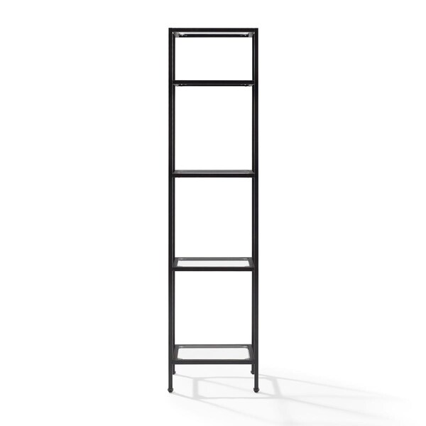 Kd Aparador Aimee Narrow Etagere Bookcase, Oil-Rubbed Bronze - KD3051535