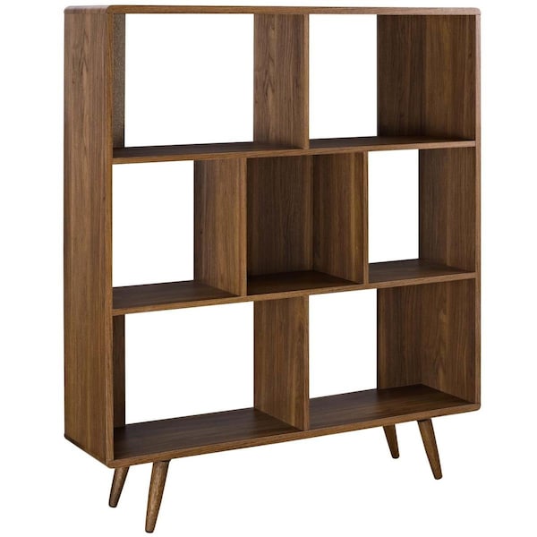 Modway Furniture Transmit Bookcase - Walnut, 52.5 x 45 x 11.5 in. - EEI-2529-WAL