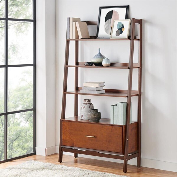 Crosley Brands Landon Large Etagere, Mahogany - CF1110-MA