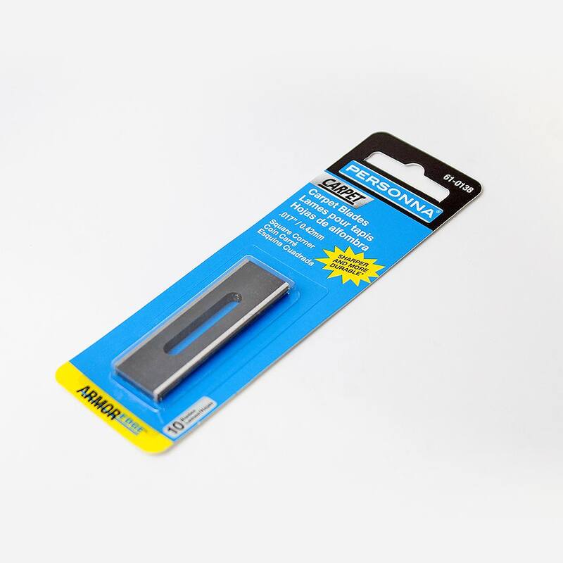 Personna Square Corner Slotted Carpet Blades (10-Pack) - 61-0138-EACH
