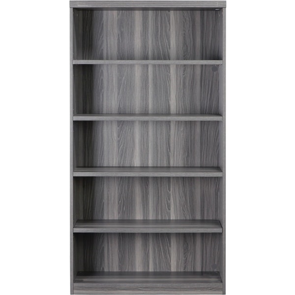 Mayline Abrdn 5-Shlf Bookcase, Gy, 36"x12"x68 3/4" - AB5S36LGS