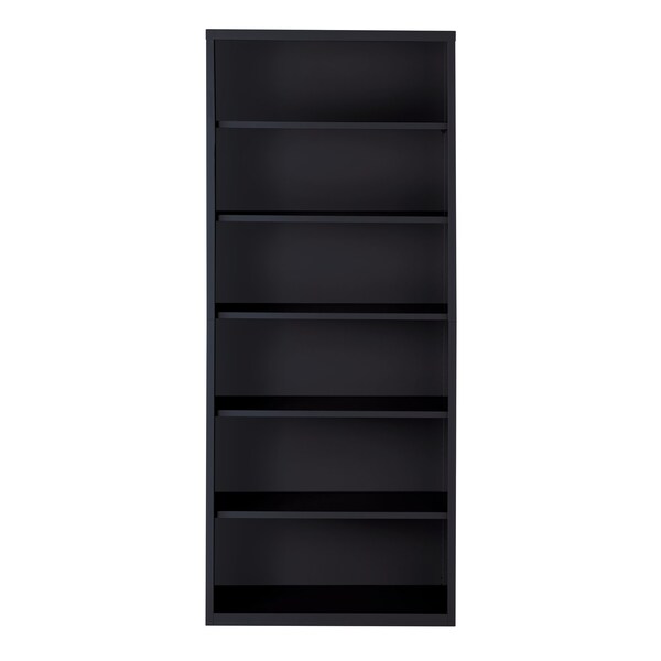 Hirsh Bookcase, 82" H, 13" D, 34 1/2" W, Black - 21999