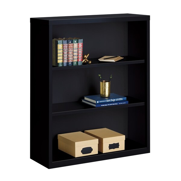 Hirsh Bookcase, 42" H, 13" D, 34 1/2" W, Black - 21990