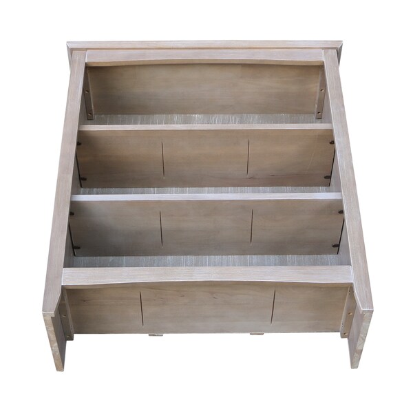 International Concepts Shaker Bookcase, 36"H, Washed Gray Taupe - SH09-3223A