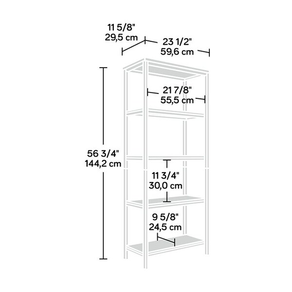Sauder North Avenue Tall Bookcase So , Open shelving for storage and display - 423023