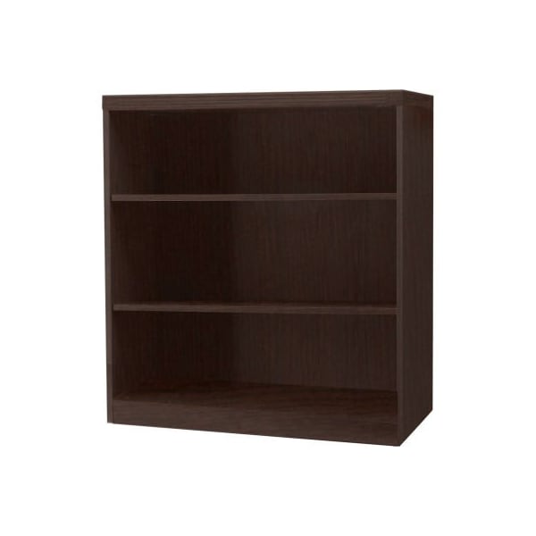 Safco Safco Aberdeen Series 3 Shelf Quarter Round with 1 Fixed Shelf Mocha - AB3S36LDC***