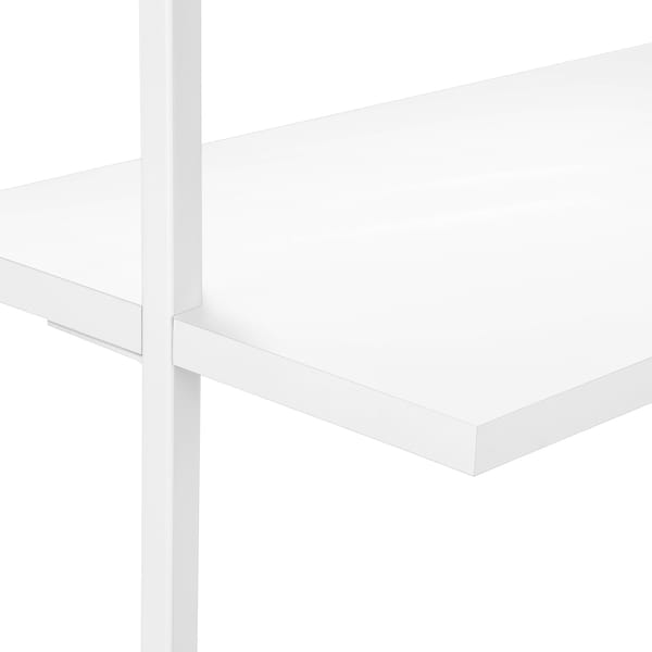 Monarch Specialties Bookshelf, Bookcase, Etagere, Ladder, 5 Tier, 72"H, Office, Bedroom, Metal, Laminate, White - I 3687