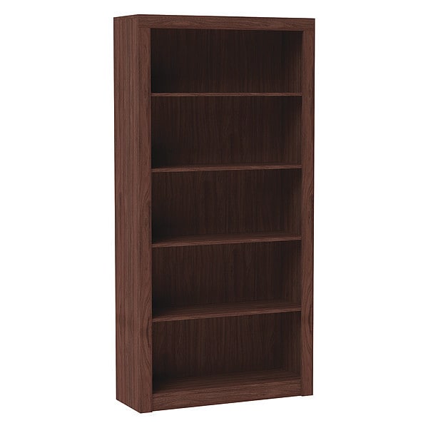 Manhattan Comfort Bookcase 1.0, 5 Shelves, Nut Brown - 27AMC164