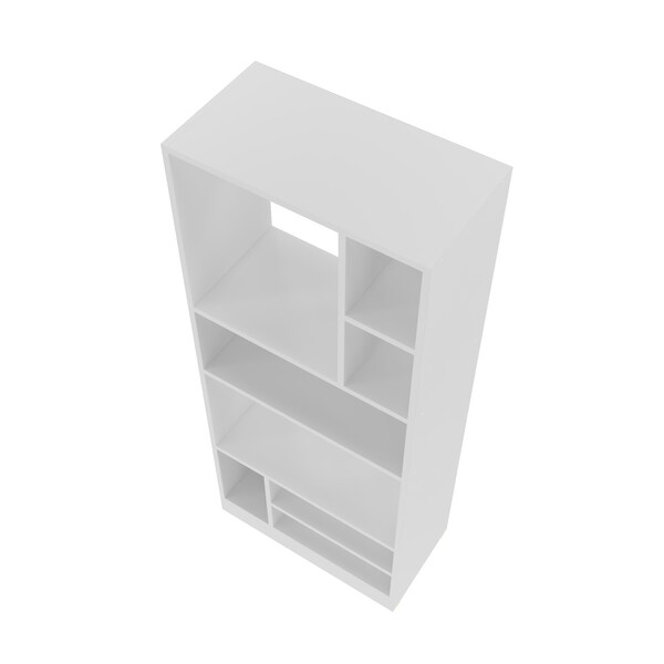 Manhattan Comfort Bookcase 3.0, 8 Shelves, White - 23AMC6