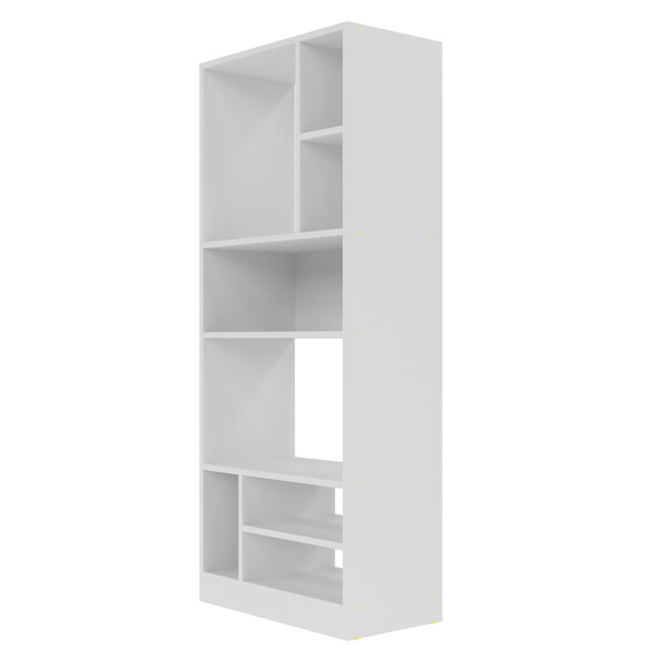Manhattan Comfort Bookcase 3.0, 8 Shelves, White - 23AMC6