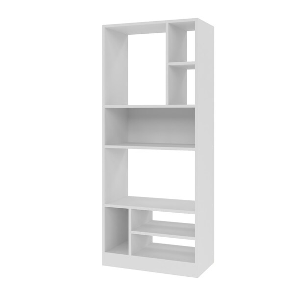 Manhattan Comfort Bookcase 3.0, 8 Shelves, White - 23AMC6