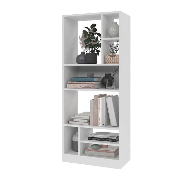 Manhattan Comfort Bookcase 3.0, 8 Shelves, White - 23AMC6