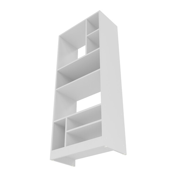 Manhattan Comfort Bookcase 3.0, 8 Shelves, White - 23AMC6