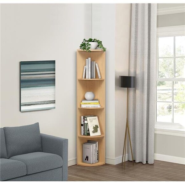 Kings Furniture Kings Furniture BK004-N Harlice Corner Shelving Unit; Natural - BK004-N