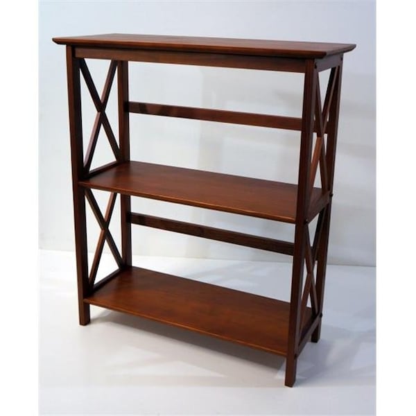 Yu Shan Co Usa Yu Shan CO USA Ltd 324-34 Montego 3 tier Bookcase  Walnut - 324-34