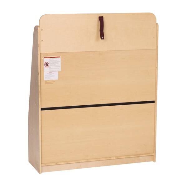Flash Furniture 4 Shelf Natural Birch & Poplar Book Display Stand - MK-STR800L-GG