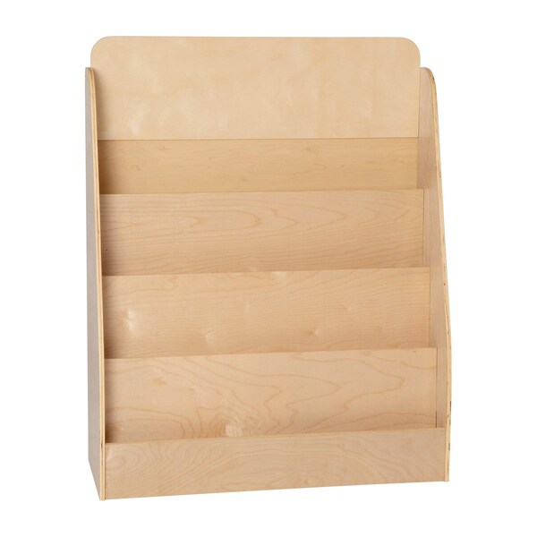 Flash Furniture 4 Shelf Natural Birch & Poplar Book Display Stand - MK-STR800L-GG