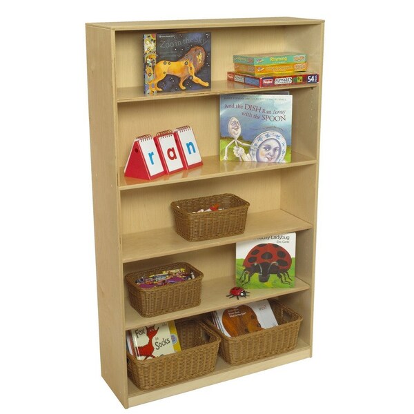Childcraft Adjustable Bookcase, 5 Shelves, 35-3/4 x 11-5/8 x 60 Inches - 1457590