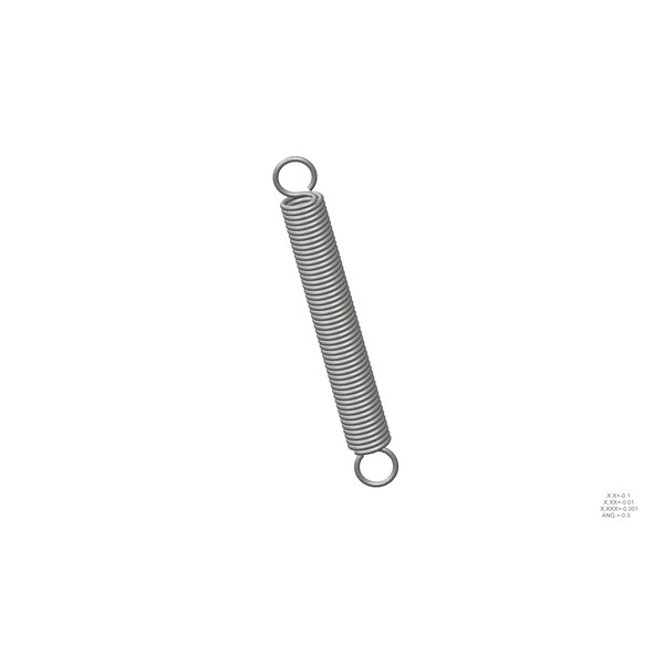 Approved Vendor Extension Spring, O=1.000, L= 8.00, W= .125 - G809968409