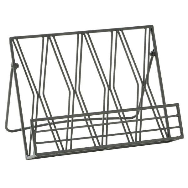 Tripar International Black Metal Diamond Cookbook Stand - 20596
