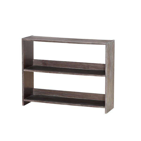 Convenience Concepts PD-0318DTBS Barn Door Bookcase, Brushed Shadow - HI3177763