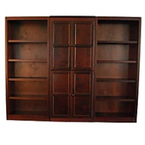 Concepts In Wood Concepts In Wood WKT3072-C 3-Piece Wall and Storage System; Cherry Finish 15 Shelves - WKT3072-C