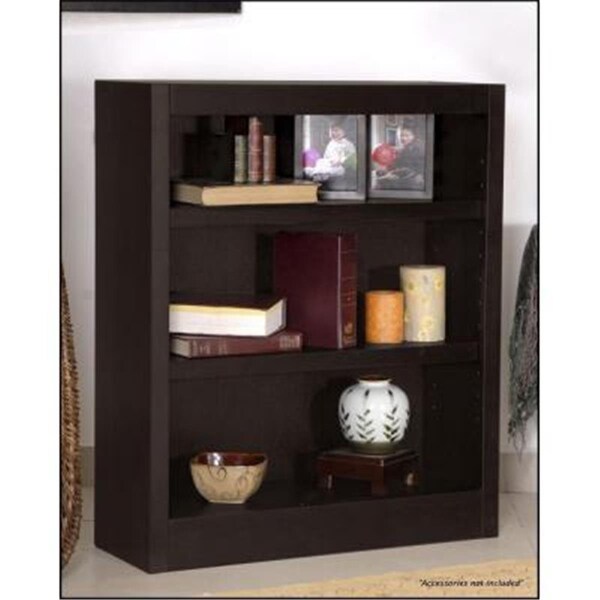 Convenience Concepts Single Wide Bookcase- Espresso Finish 3 Shelves - HI3720658