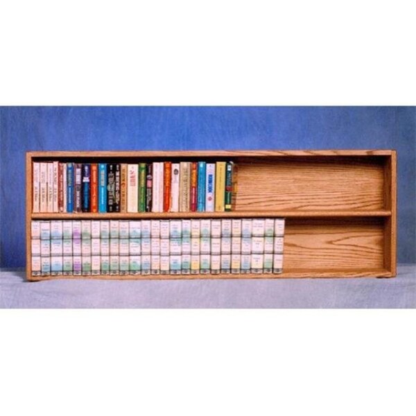 Wood Shed Wood Shed 208-4 W Solid Oak Wall or Shelf Mount DVD-VHS tape-Book Cabinet - 208-4 W