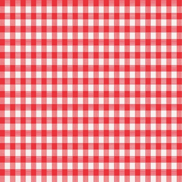 Magic Cover Magic Cover Red/White Checkered Vinyl Disposable Tablecloth 90 in. L X 52 in. W - TBL-MC568-36