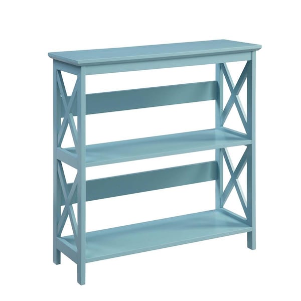 Convenience Concepts Oxford 3 Tier Bookcase - Sea Foam Blue - HI2539894