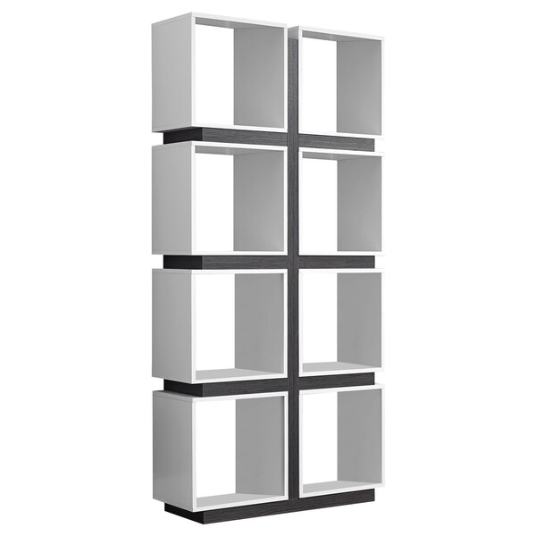 Homeroots 71.25 in. Particle Board & MDF Bookcase with a Hollow Core - 333364