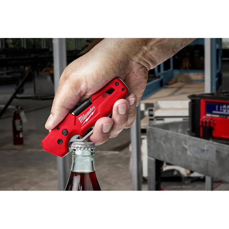 Milwaukee Fastback 3 in. Blade 5-in-1 Folding Knife with 6-in-1 Wire Pliers - 48-22-1540-48-22-3079