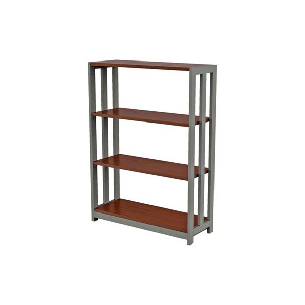 Linea Italia LineaItali, TRENTO LINE BOOKCASE, 31 1/2W X 11 1/2D X 43 1/4H, CHERRY - TR735CH