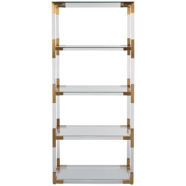 Safavieh Hayley Bookshelf, Bronze - SFV2507A-3BX
