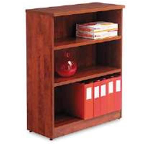 Fine-Line ALEVA634432MC Valencia Series Bookcase, 3 Shelves, Medium Cherry - FI2503694