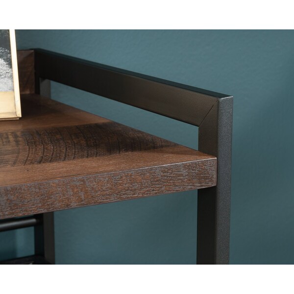 Sauder Briarbrook Horizontal Bookcase , Drawer with metal runners and safety stops provides hidden storage - 430266