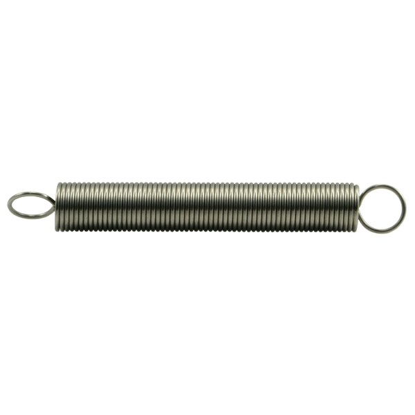 Midwest Fastener 1/2" x 0.047" x 4" 18-8 Stainless Steel Extension Springs 3PK - 38825
