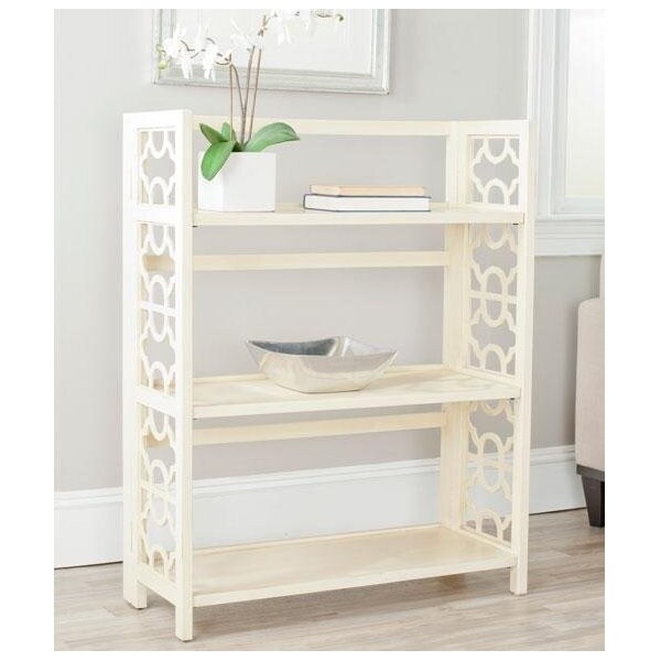 Safavieh Natalie Low Bookcase Shelves, Barley - 42.5 x 13.4 x 33.5 in. - AMH6565B