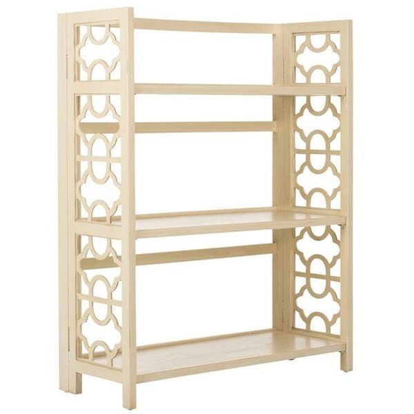 Safavieh Natalie Low Bookcase Shelves, Barley - 42.5 x 13.4 x 33.5 in. - AMH6565B