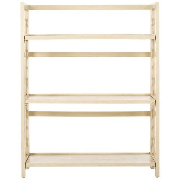 Safavieh Natalie Low Bookcase Shelves, Barley - 42.5 x 13.4 x 33.5 in. - AMH6565B