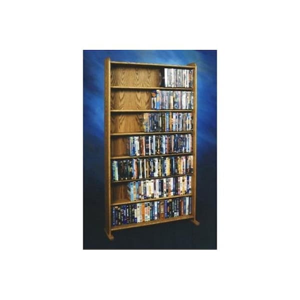 Wood Shed Wood Shed 707-3 Solid Oak 7 Shelf Cabinet for DVDs; VHS Tapes; books and more - 707-3