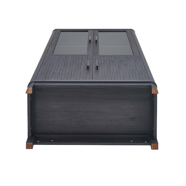 Manhattan Comfort Jodie Bookcase in Charcoal Grey, 2PK - 2-BC001-GY