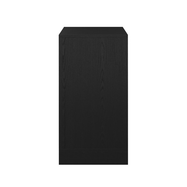 Martha Stewart Kayden Home Office Modular 2 Tier Bookshelf in Black - NAN-FY-23042-SF-BK-MS