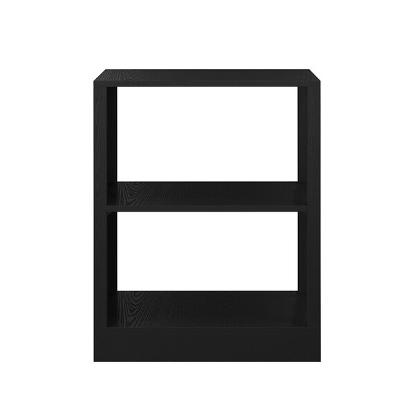 Martha Stewart Kayden Home Office Modular 2 Tier Bookshelf in Black - NAN-FY-23042-SF-BK-MS