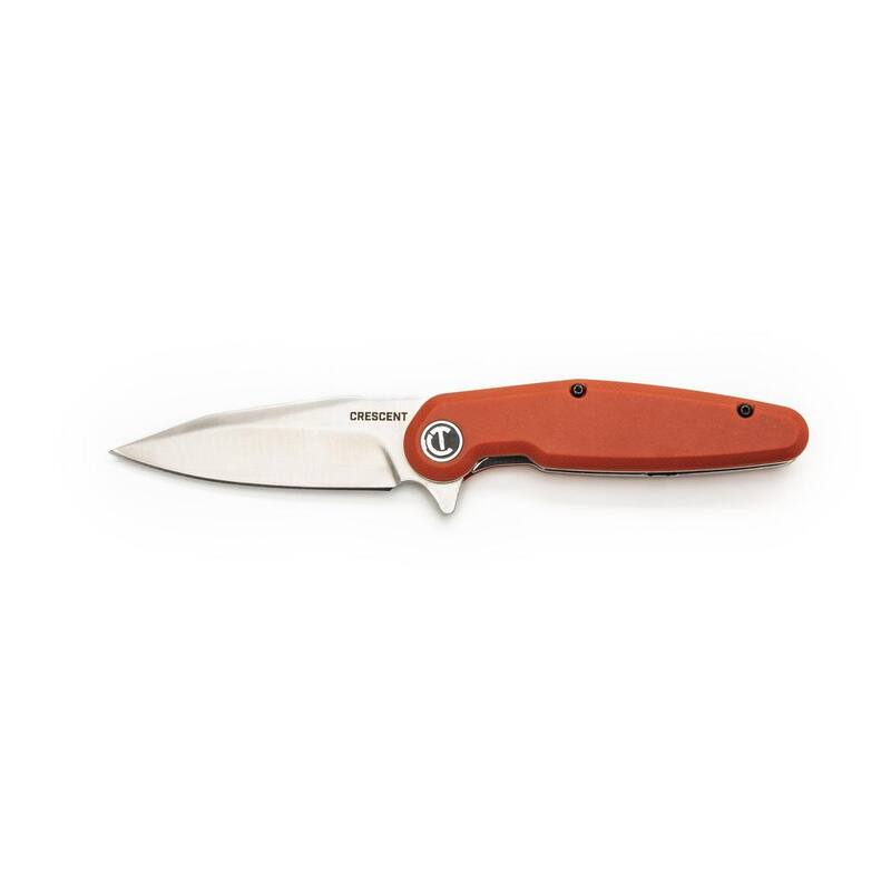 Crescent 3.5 in. Harpoon Blade Everyday Carry Pocket Knife with Rawhide Composite Handle - CPK350CR