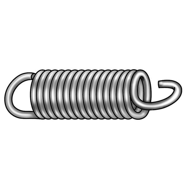 Zoro Select Ext Spring, Cot, 1 5/8 OAL, 23/32 OD, PK6 - 1NAN8